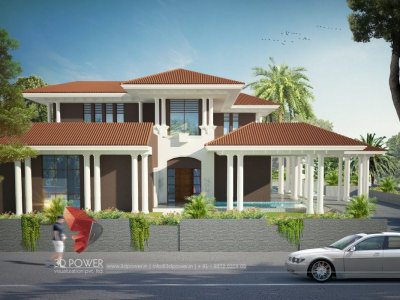 3D Exterior Villa Visualization